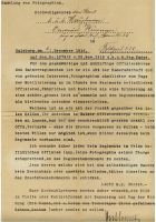 Aufforderungsschreiben 1916 an Offiziere und Hinterbliebene
